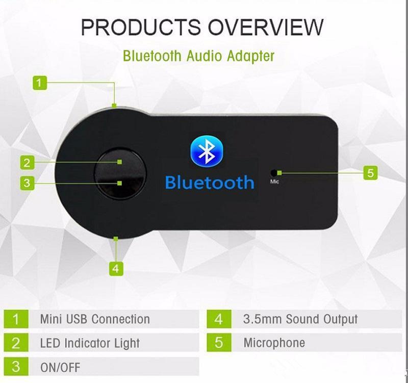 3.5mm Bluetooth Car Kit BT350 Wireless FM Transmitter AUX Audio Music