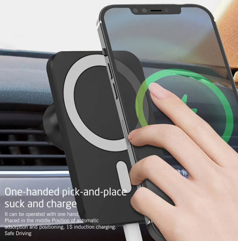 15W MagSafe Wireless Magnetic Phone Holder Car  Air Vent Mount For iPhone 15 14 13 12 Pro Max