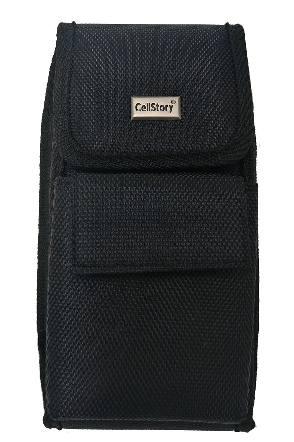 Cellstory Canvas Vertical Pouch Velcro Closure Pocket Belt Clip 7.0"