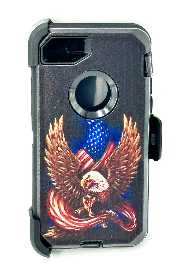 Shockproof Case for Apple iPhone 7 8 with Clip Eagle