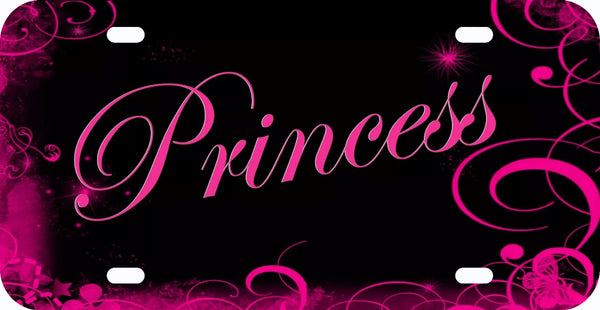 License Plate for Front of Car Truck Princess