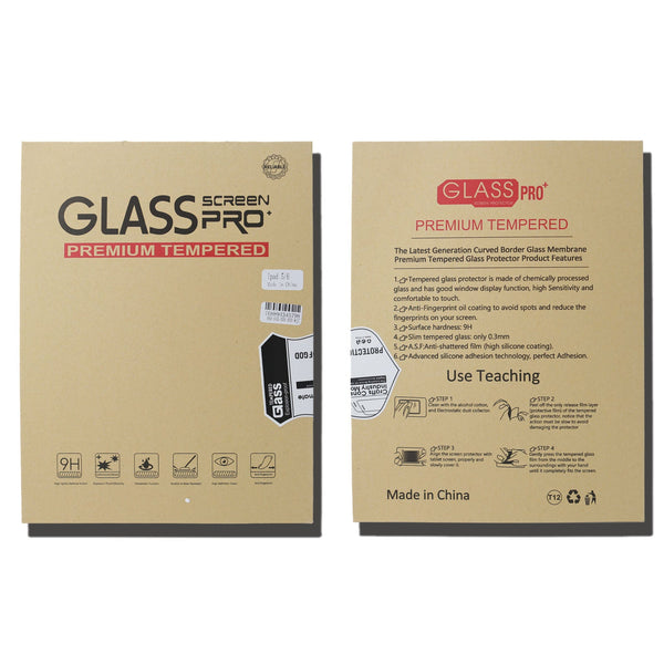 For Apple iPad 7/8/9 (10.2") Screen Protector, Anti-Fingerprint, Ultra HD, 9H Hardness  Tempered Glass