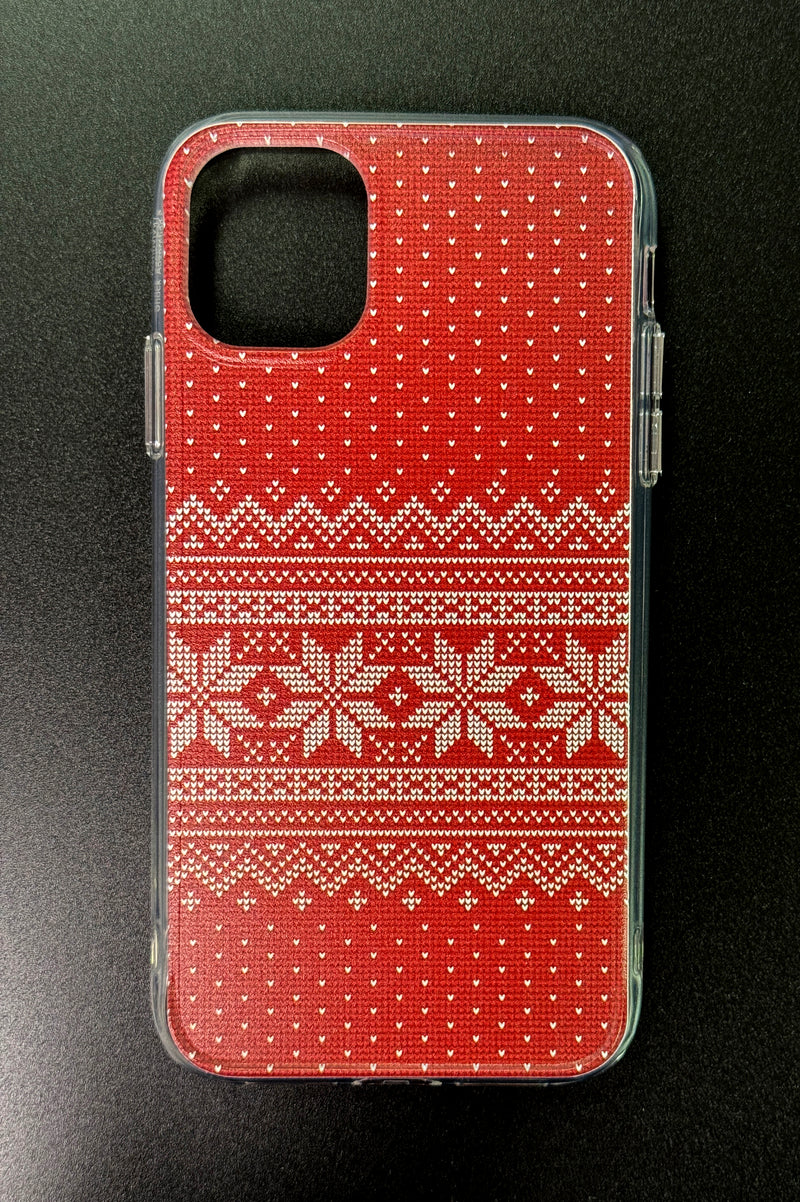 Printed Hard Acrylic Case for Apple iphone 13 Pro Max 6.7" Knitting Pattern