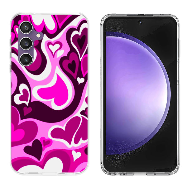 Printed Hard Acrylic Shockproof Anti scratch Case Cover for Samsung S23 FE