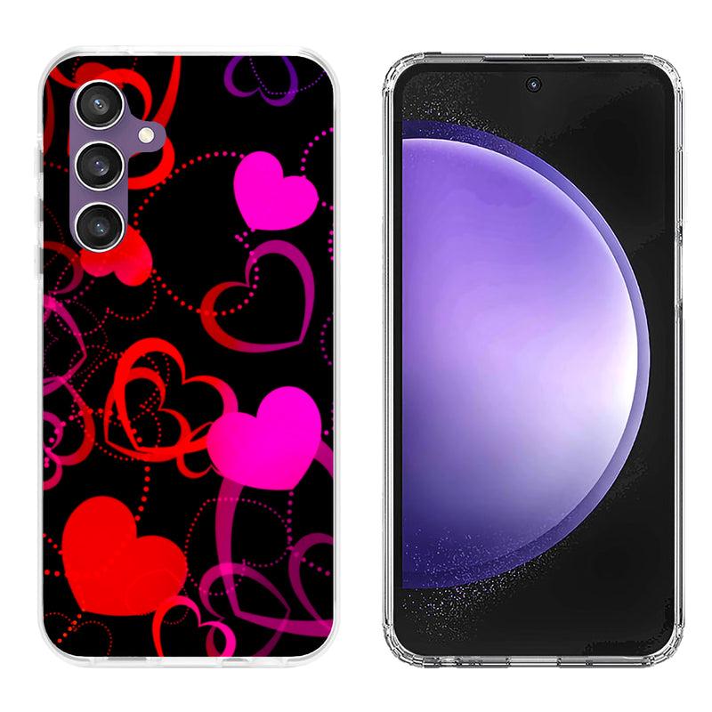 Printed Hard Acrylic Shockproof Anti scratch Case Cover for Samsung S23 FE