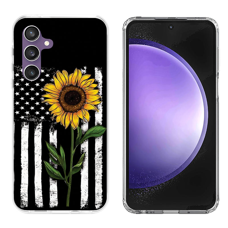 Printed Hard Acrylic Shockproof Anti scratch Case Cover for Samsung S23 FE