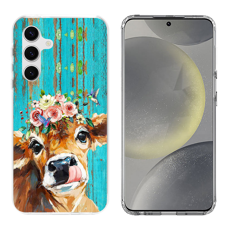 Printed  Hard Acrylic Shockproof Anti scratch Case Cover for Samsung S24