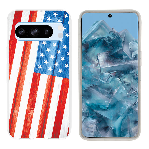 Printed Clear Hard Shockproof Case Cover for Google Pixel 8 Pro