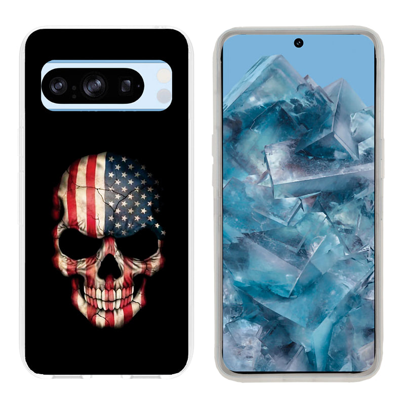 Printed Clear Hard Shockproof Case Cover for Google Pixel 8 Pro