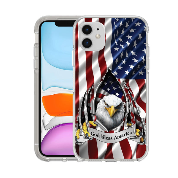 Printed Hard Acrylic Shockproof Antiscratch Case Cover for Apple iphone 11 6.1"