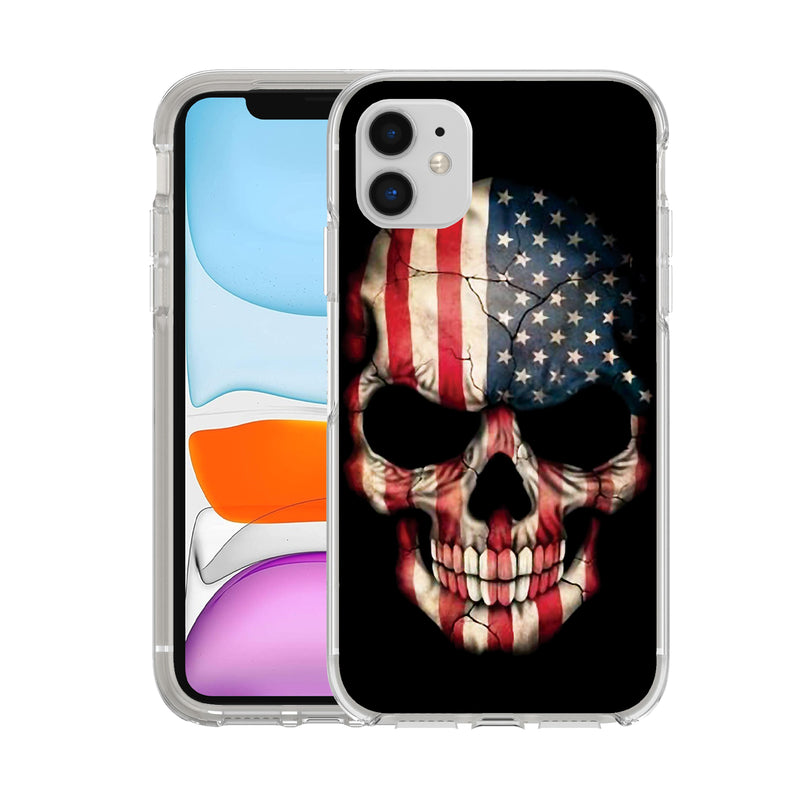 Printed Hard Acrylic Shockproof Antiscratch Case Cover for Apple iphone 11 6.1"