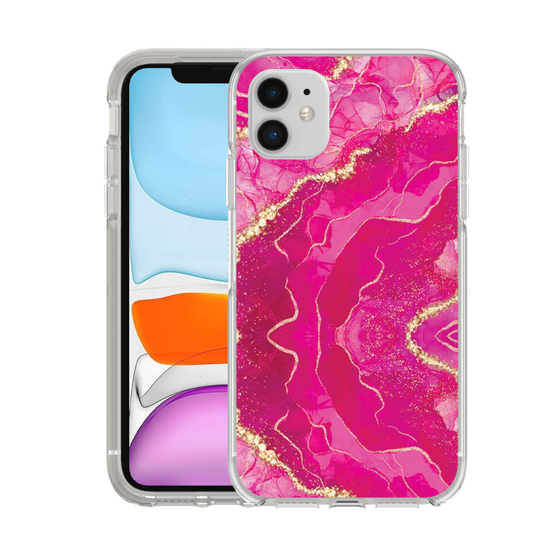 Printed Hard Acrylic Shockproof Antiscratch Case Cover for Apple iphone 11 6.1"