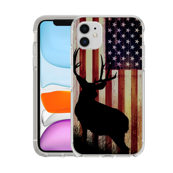 Printed Hard Acrylic Shockproof Antiscratch Case Cover for Apple iphone 11 6.1"