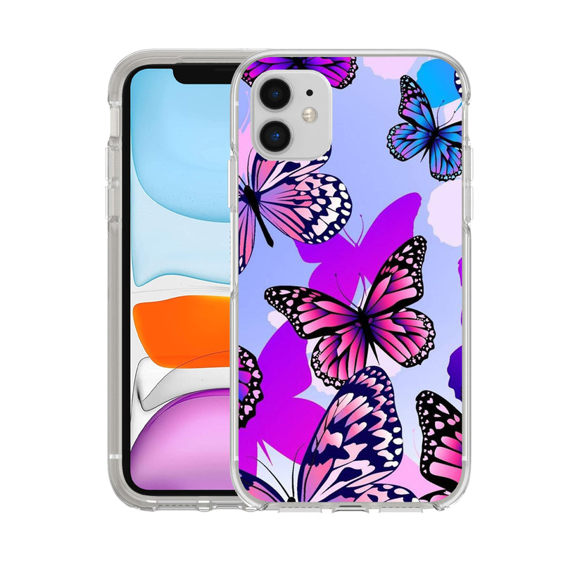 Printed Hard Acrylic Shockproof Antiscratch Case Cover for Apple iphone 11 6.1"