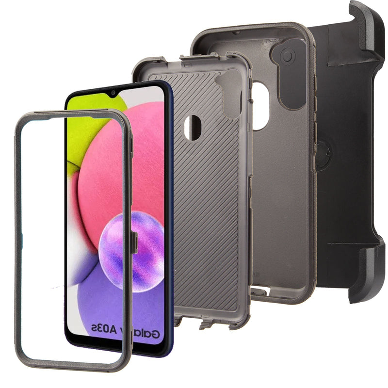 Printed Rugged Shockproof Case for Samsung Galaxy A35 5G with Clip