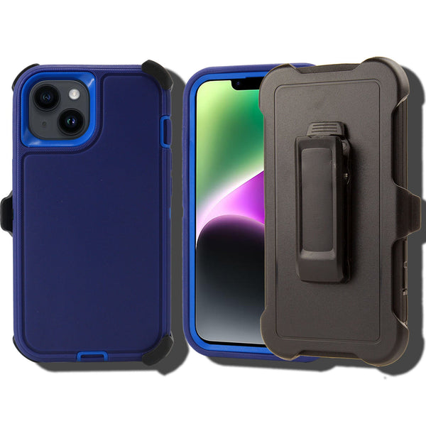 Shockproof Case for Apple iPhone 14+/15+ Cover Clip Rugged Heavy Duty