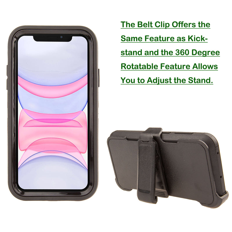 Shockproof Case for Apple iPhone 11 (6.1") with Clip