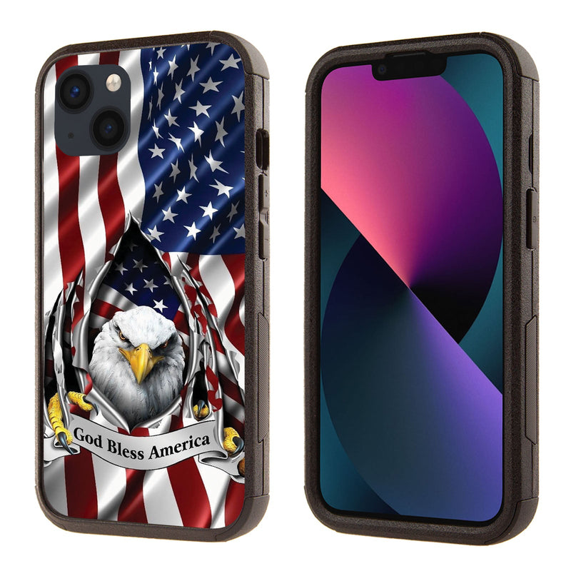 Printed Shockproof Case for Apple iPhone 16 Eagle Flag