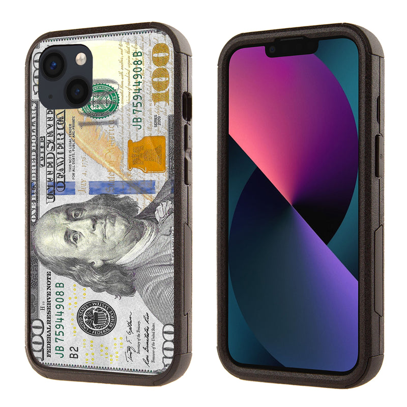 Printed Shockproof Commander Case for Apple iPhone 16 $100 Bill