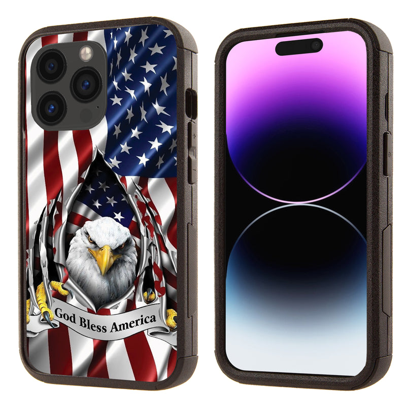 Printed Shockproof Tough Hybrid Case for Apple iPhone 16 Pro