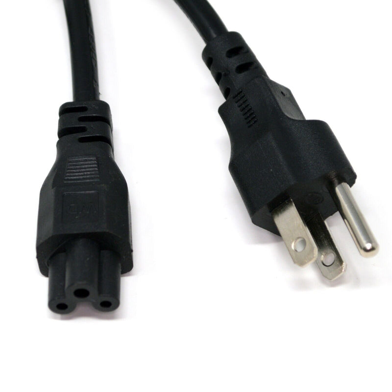 6ft 3-Prong Mickey Mouse AC Power Cord for Laptop, PC, Printers