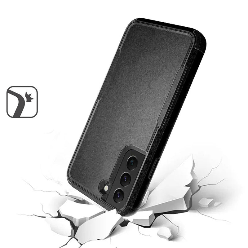 For Samsung S23 Ultra Tuff Anti-Slip Hybrid Case Cover - Black